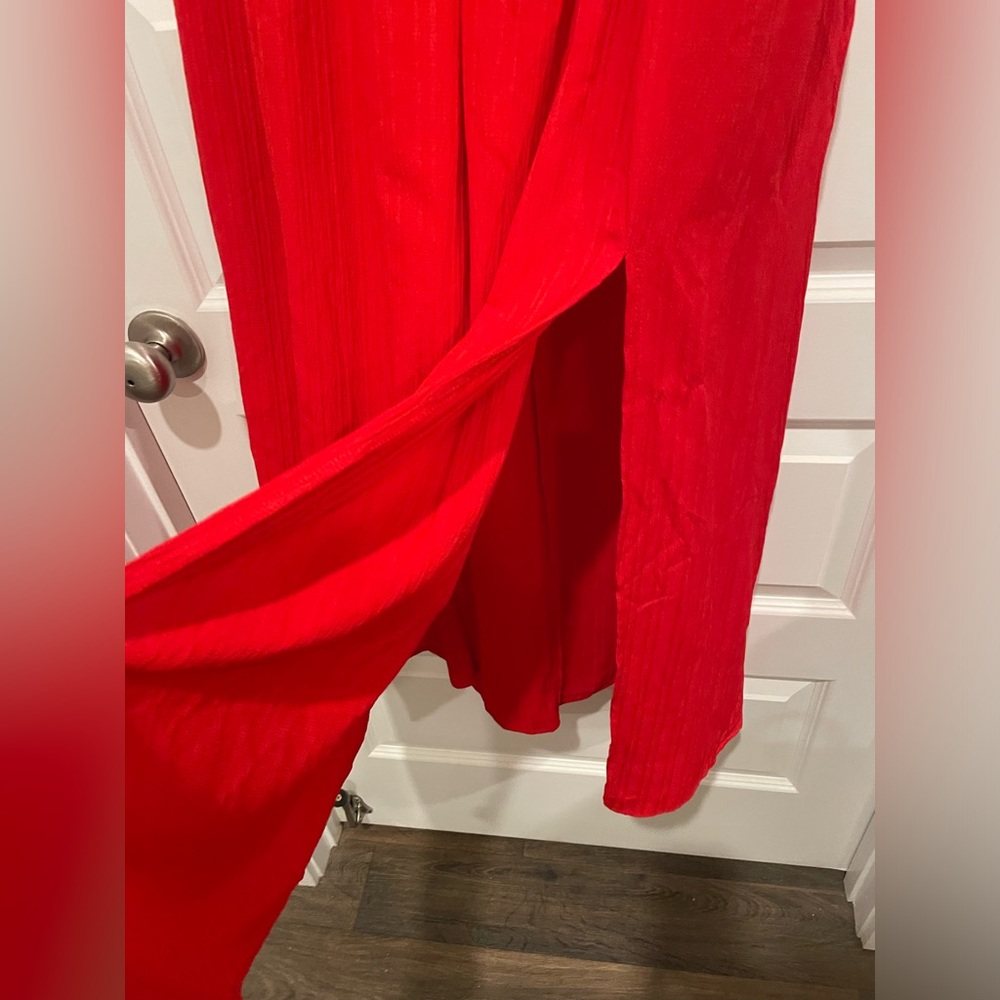 SHEIN- Red- Off the Shoulder Maxi Dress- Size XL - Picture 4 of 6